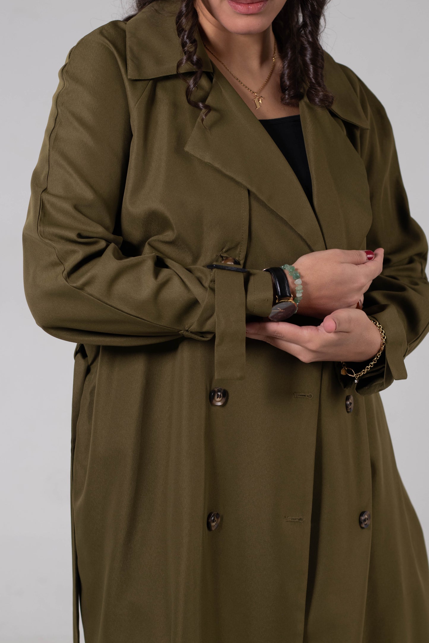 Olive Trench Coat