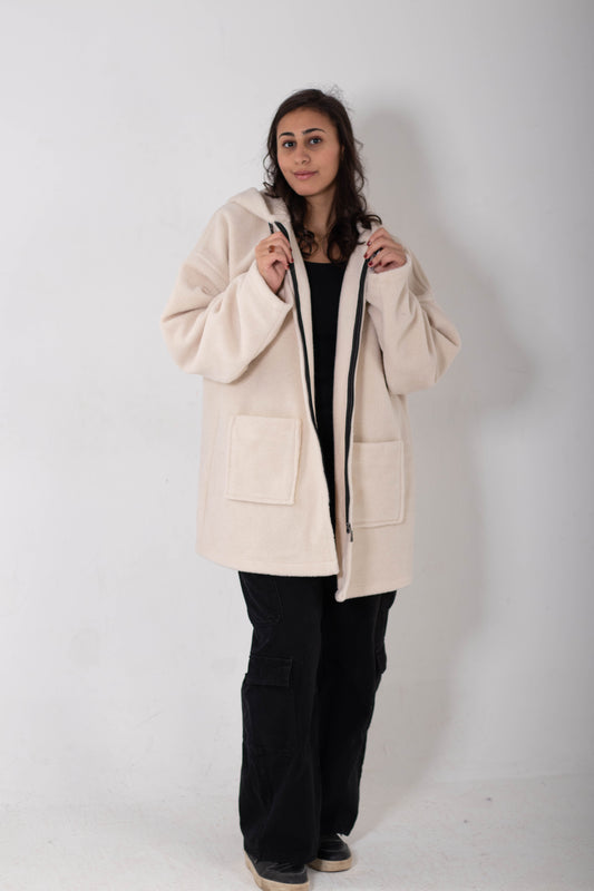 Wool Hodded Jacket